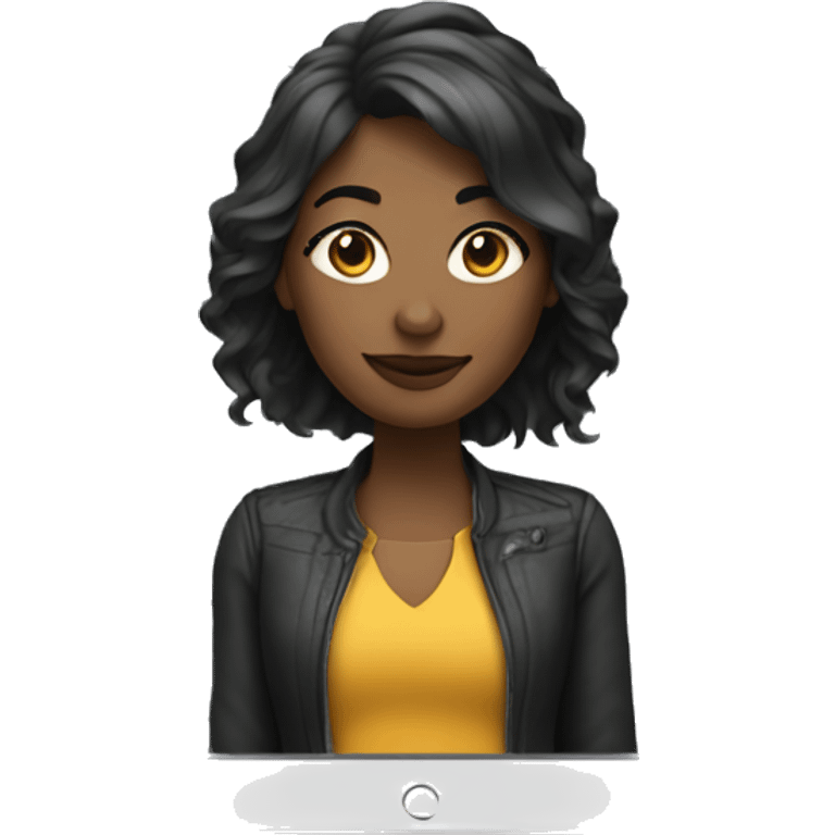 Designer female with an iPad tablet emoji