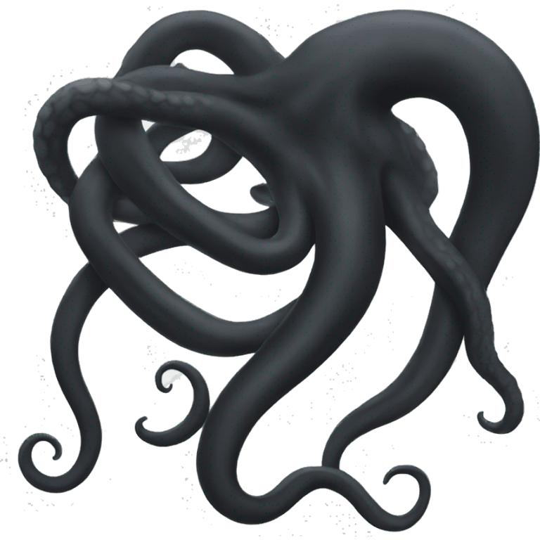 black tentacle emoji