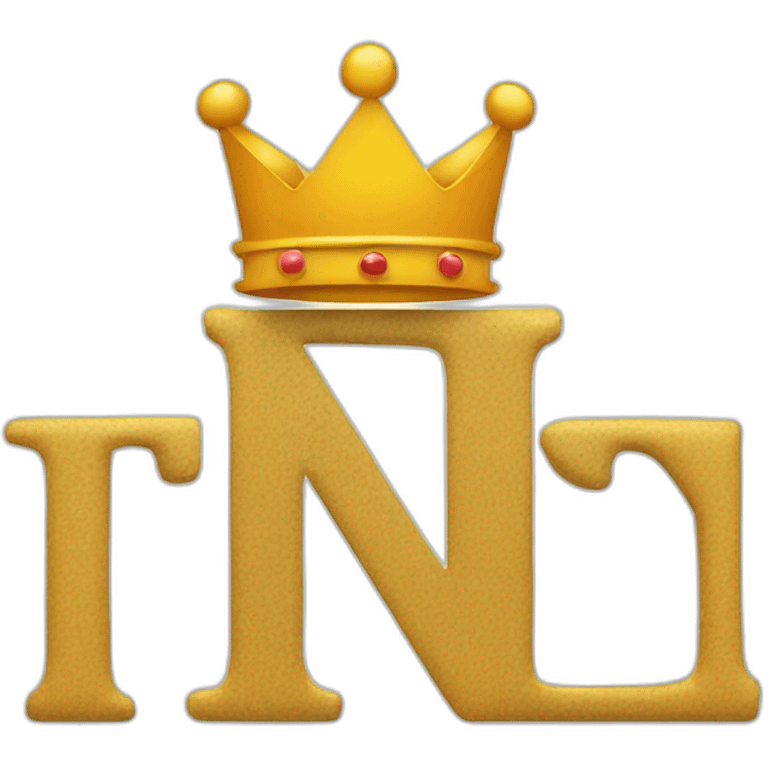 TN letters, there is a crown on them emoji