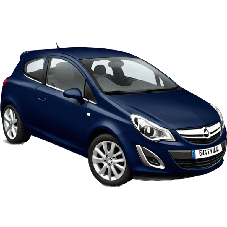 Car Vauxhall corsa dark blue  2011 emoji