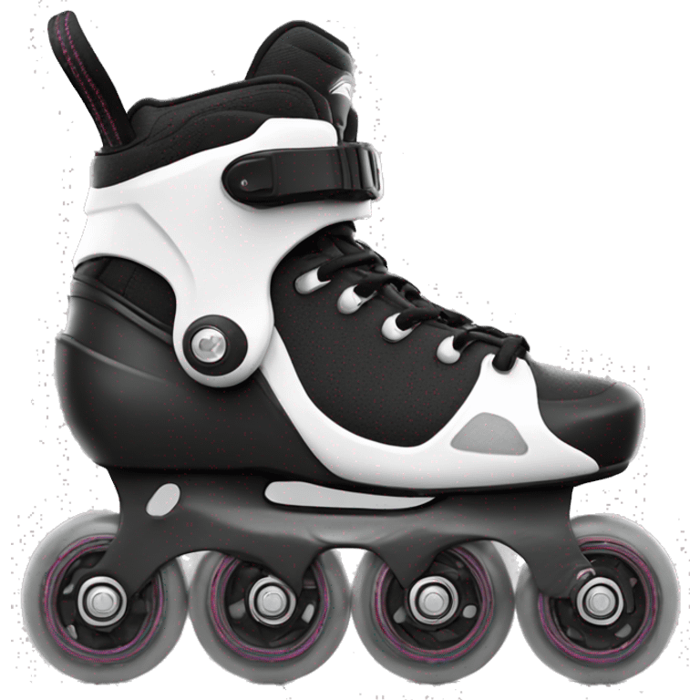 a black rollerblade inline skate, the model called "TWISTER XT" emoji