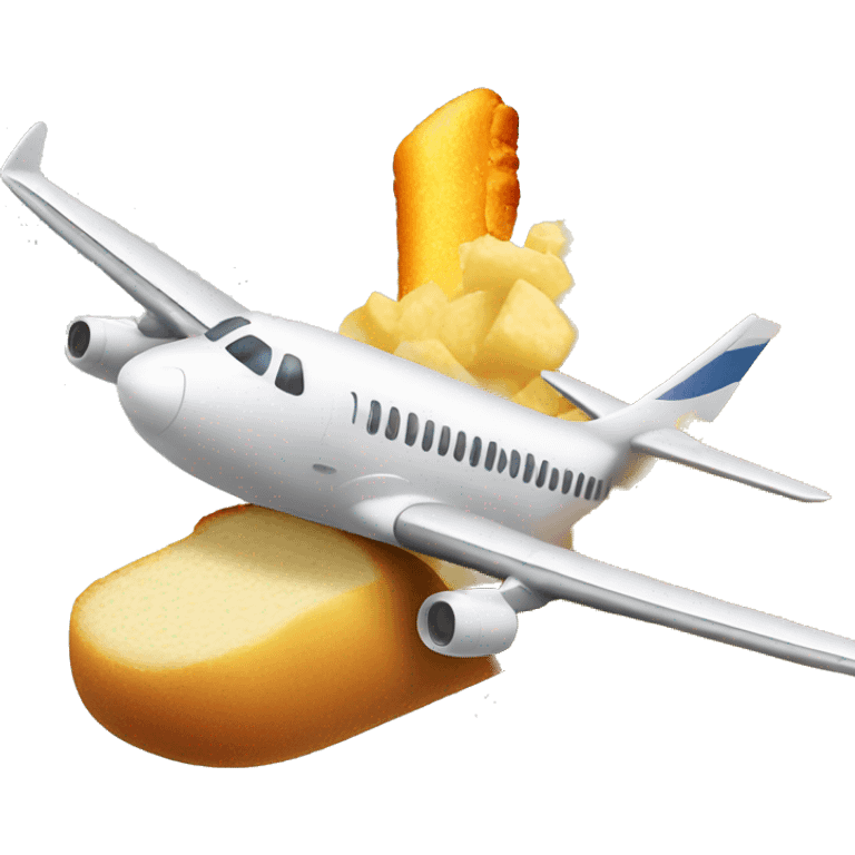 plane crashing into twinkie emoji