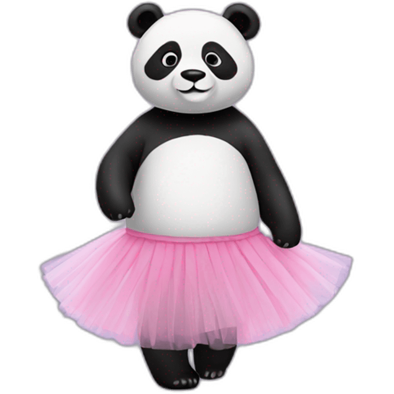 un panda en tutu emoji