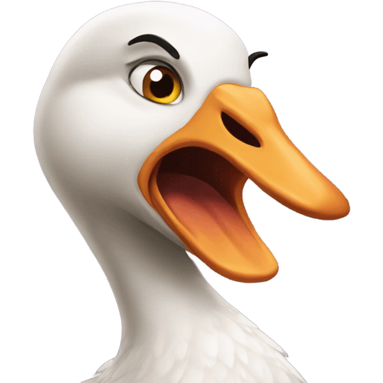 Angry Latina goose emoji