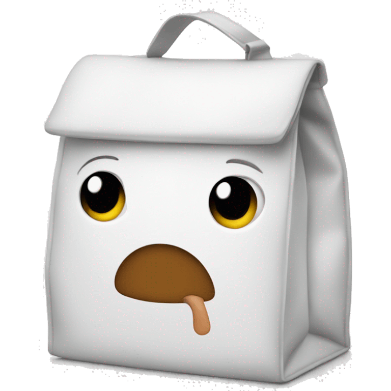 White lunch bag emoji