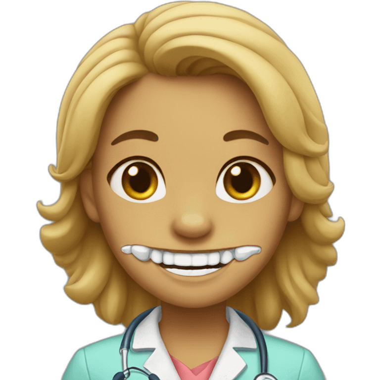 Lioness teeth doctor emoji