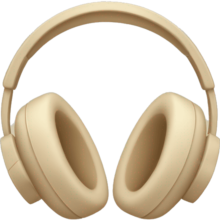 beige apple headphones with beige bows emoji