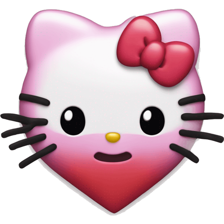 hello kitty heart emoji