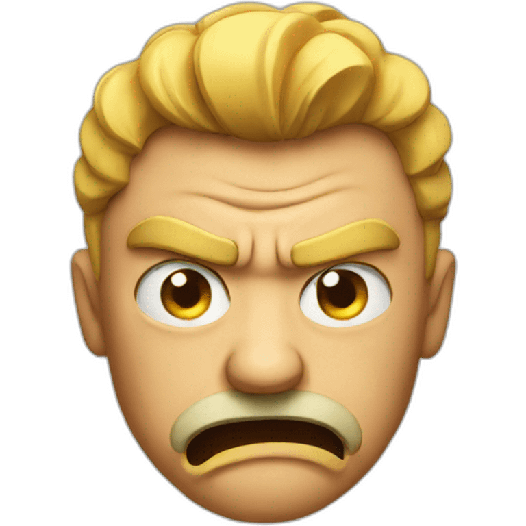 Fake angry face emoji