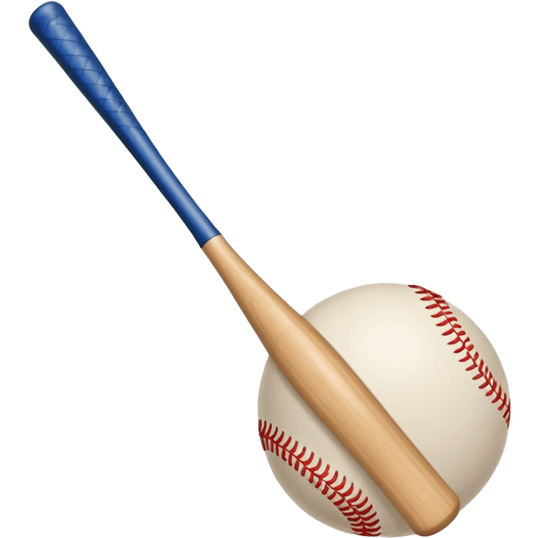 Baseball bat and ball with mit emoji