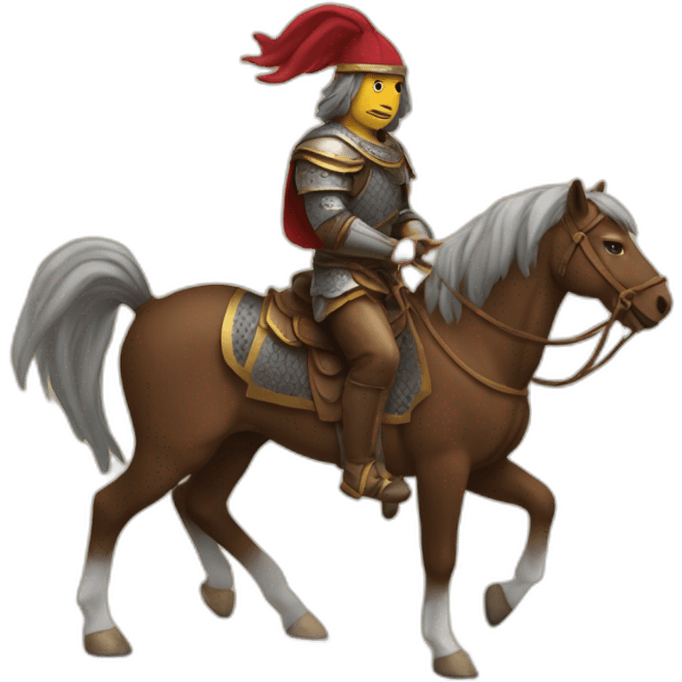 Gjergj kastriot on his horse emoji