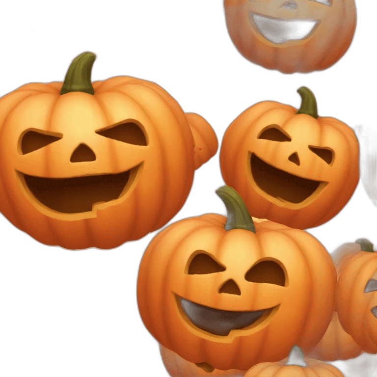 The Blushing Pumpkin emoji