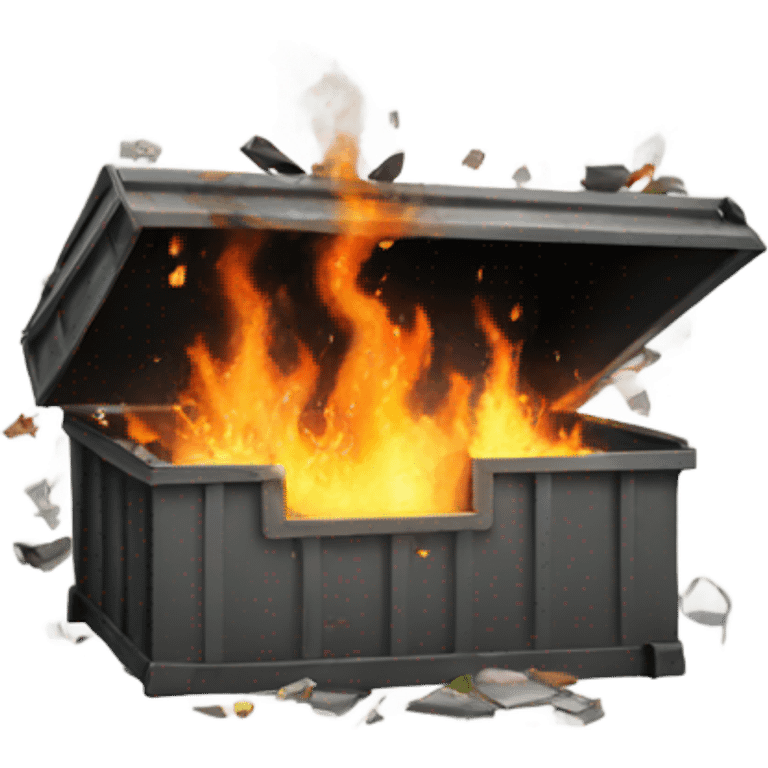 Dumpster fire emoji