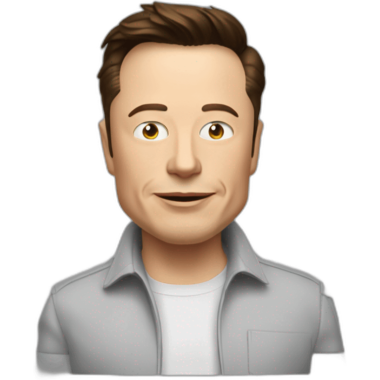 Elon Musk qui dit je ne sais pas emoji