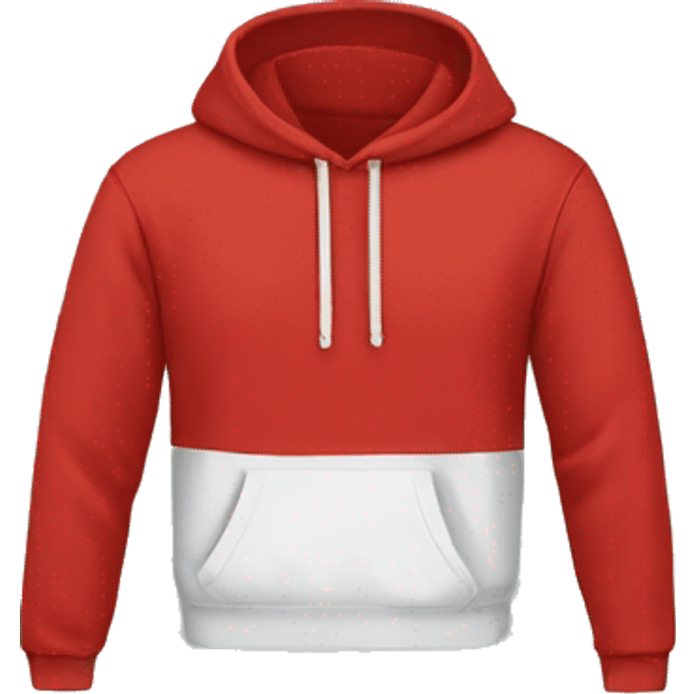 Folded red supreme hoodie emoji