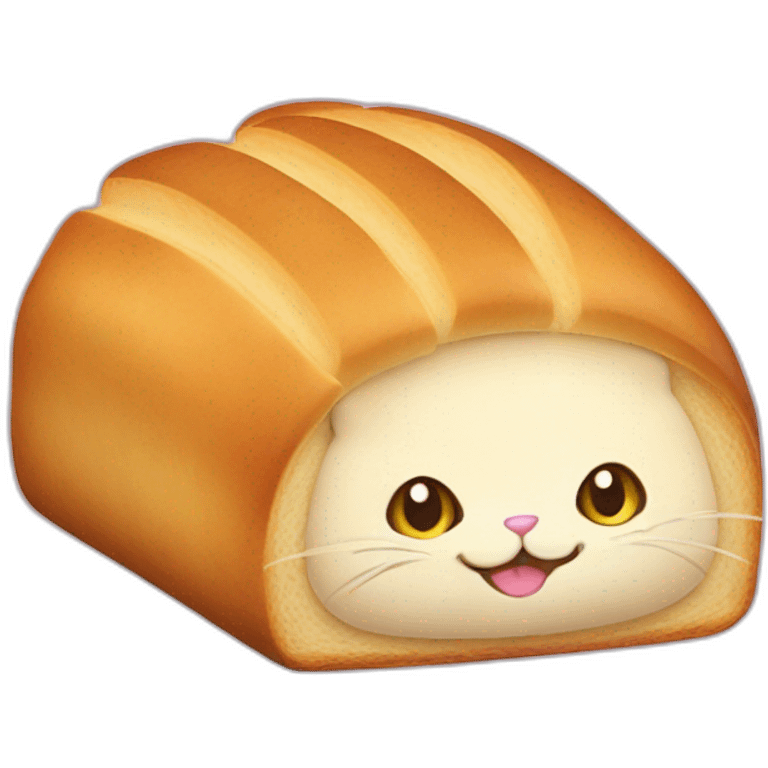 Cat in bread emoji