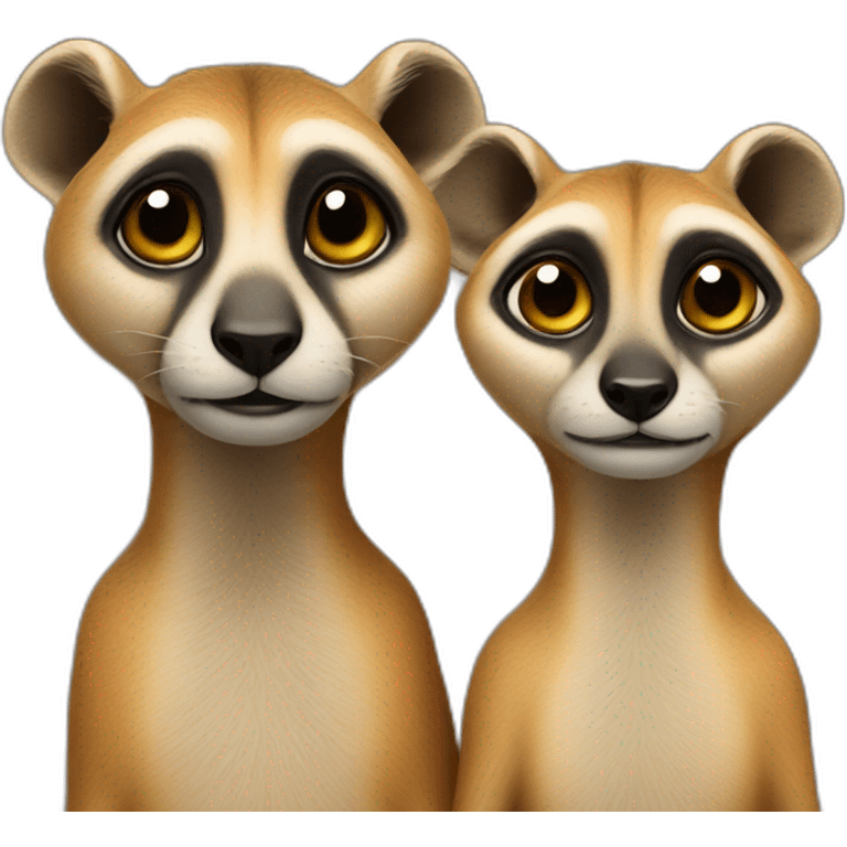 Un couple de suricate emoji