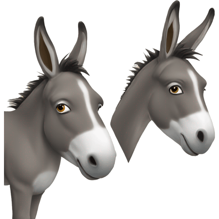 2 donkeys on a podcast emoji