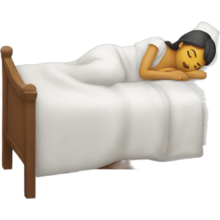 Sleeping in a bed emoji