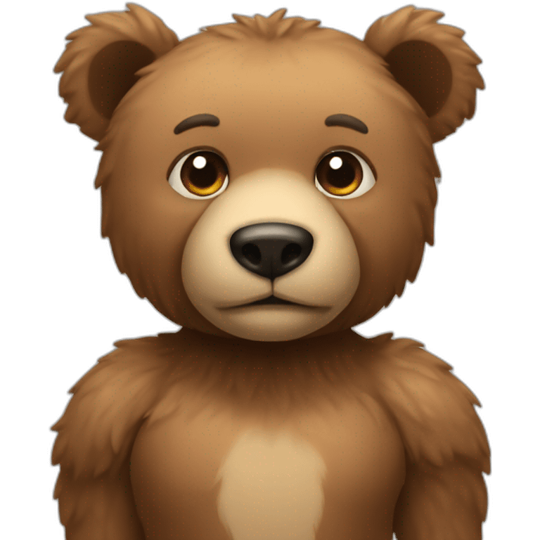 A strong teddy bear emoji