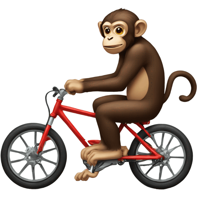 Monkey with bike emoji