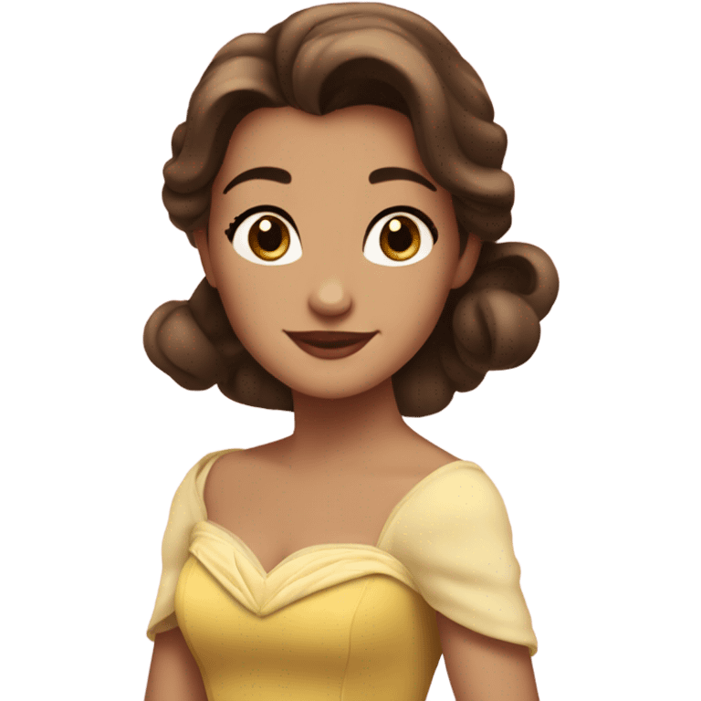 Generate belle disney princess emoji