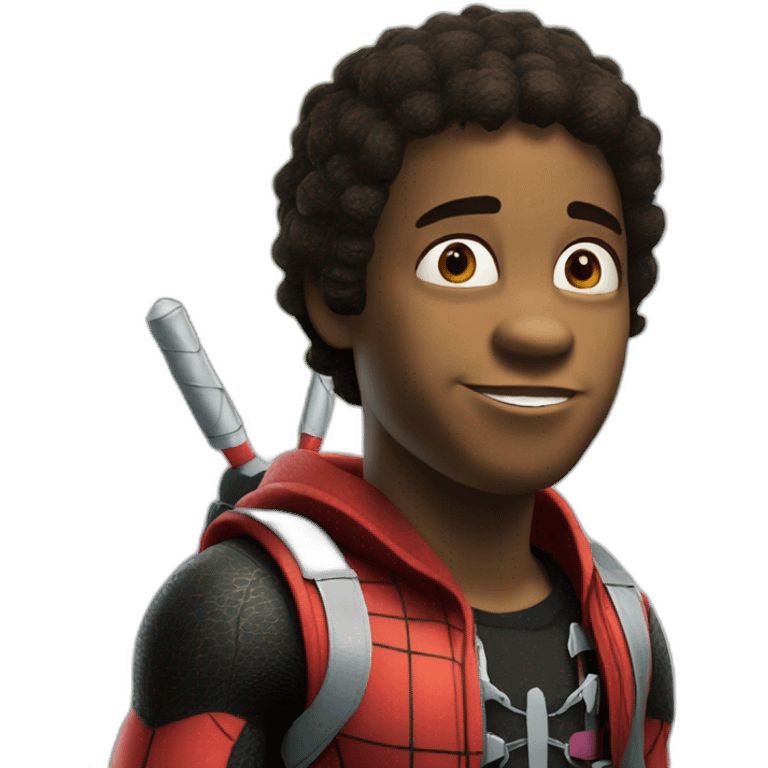 Shrek like miles morales emoji