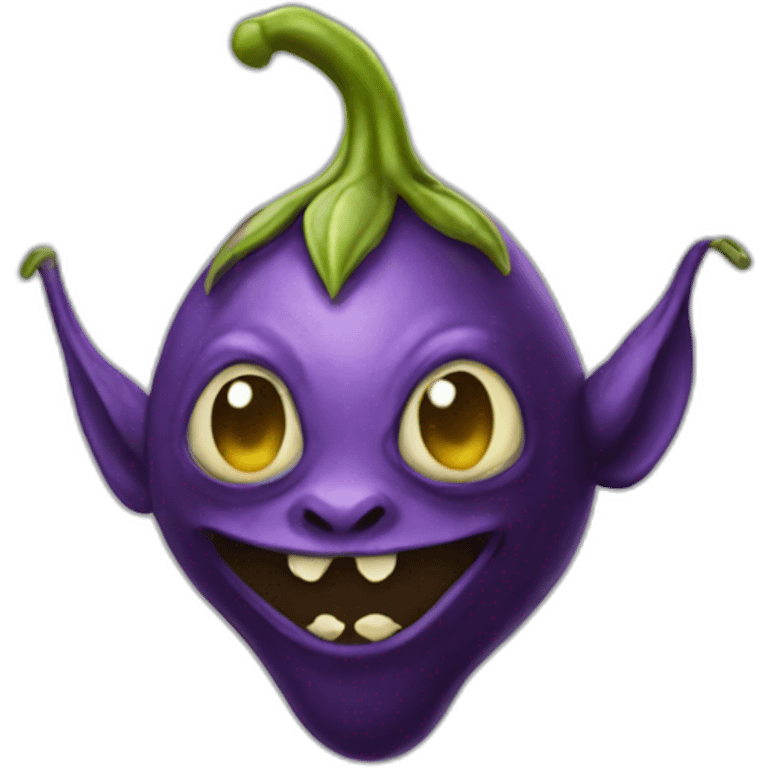 Eggplant goblin emoji