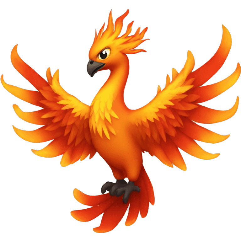 phoenix with flames emoji