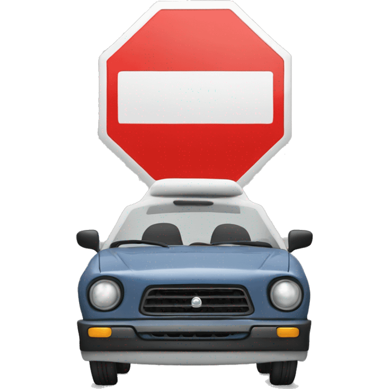 "STOP CARS ESTA ON" emoji