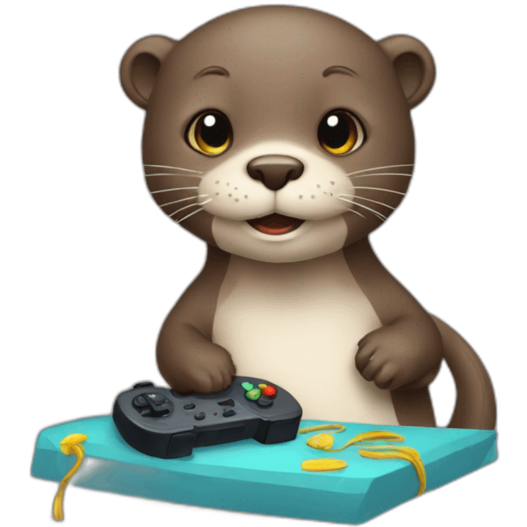 otter gamer emoji