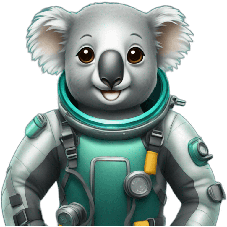 koala in diving suit emoji