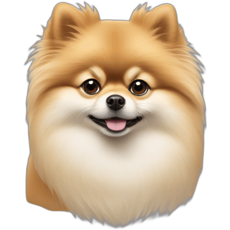 pomeranian thinking like steve jobs emoji