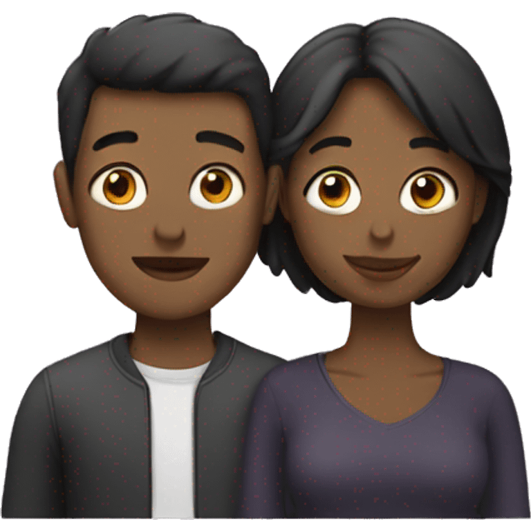 Love with two people emoji