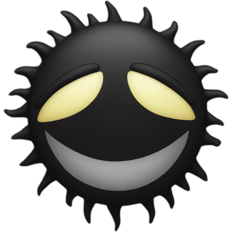 Black sun emoji