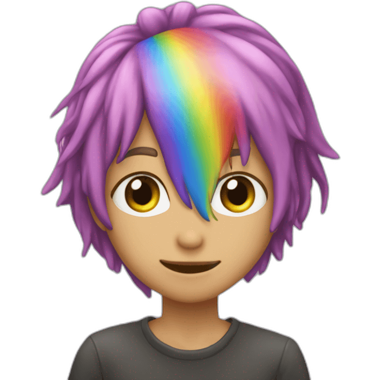 caca arc en ciel emoji