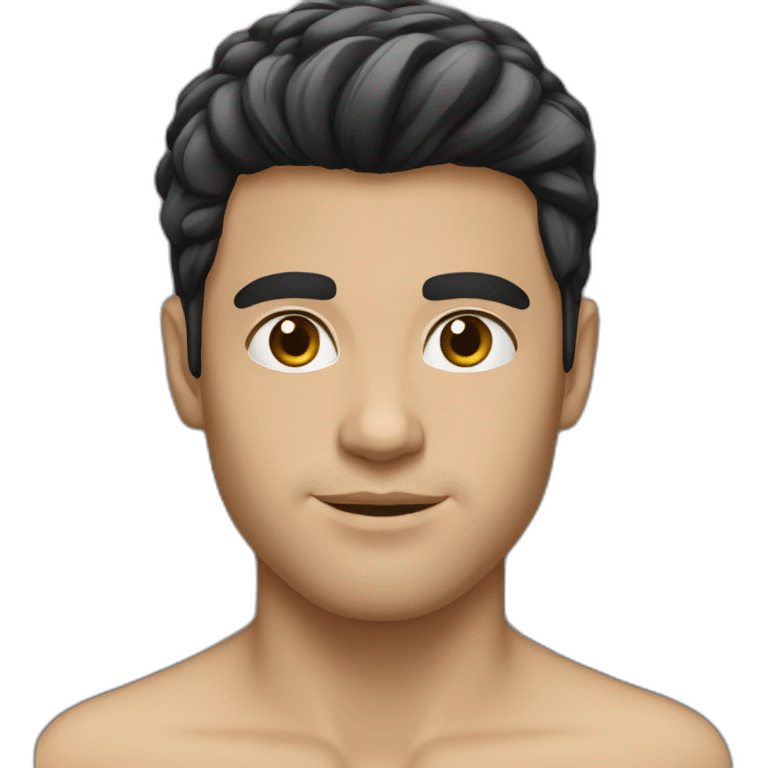 brazilian-white-guy-straight-black-hair emoji