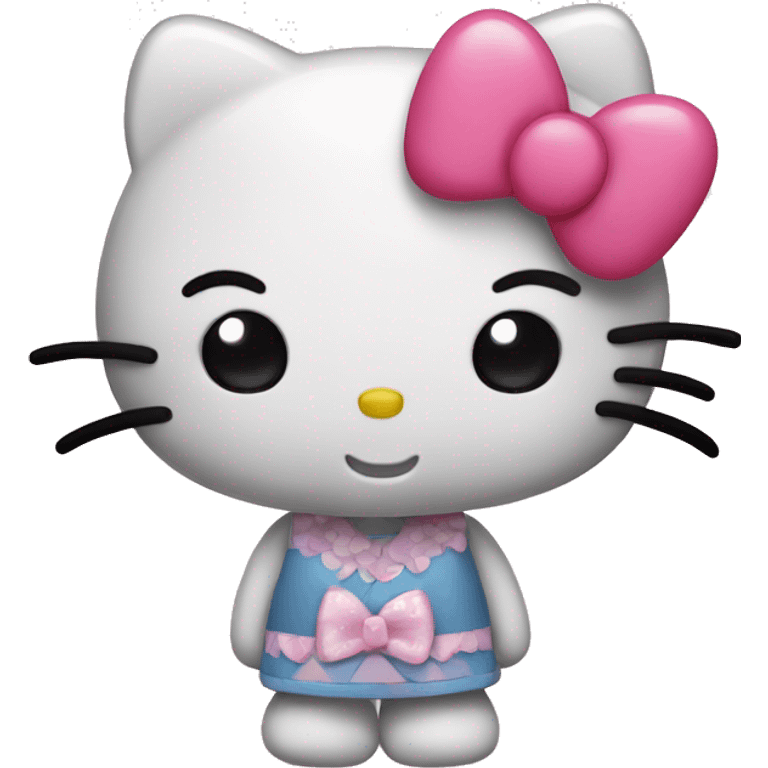 hello kitty in love emoji