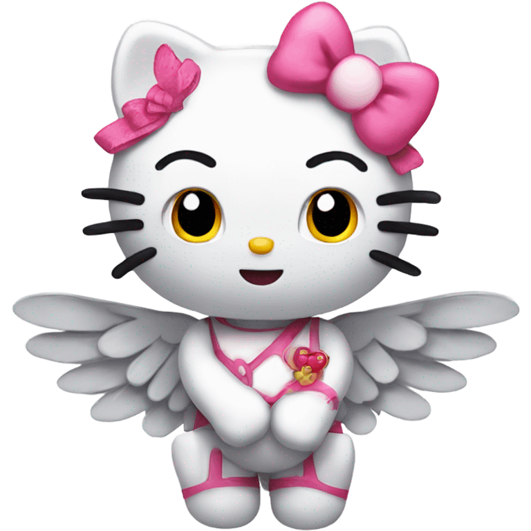 Hello kitty with wings  emoji