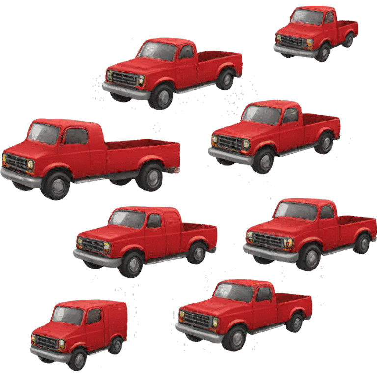 Red truck emoji