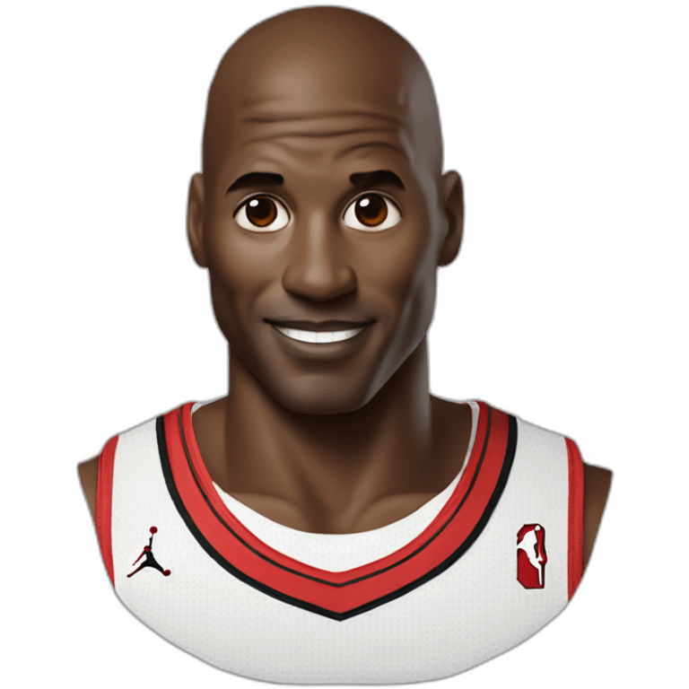 Michael Jordan logo but full color emoji