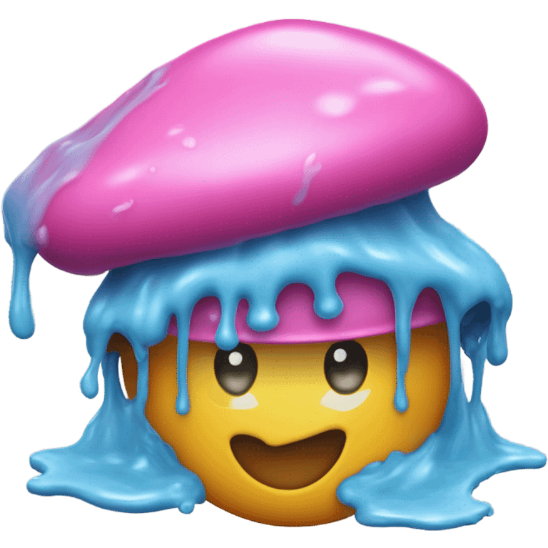 Bonnet eating slime  emoji