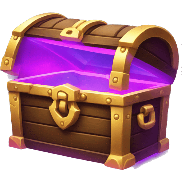 treasure chest glowing neon emoji