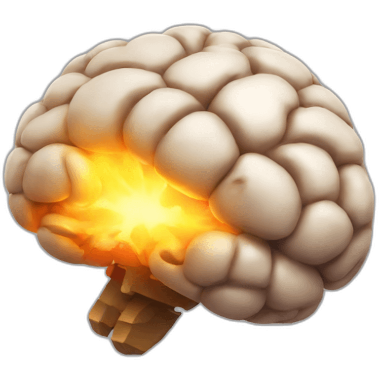 wow explosive brain emoji