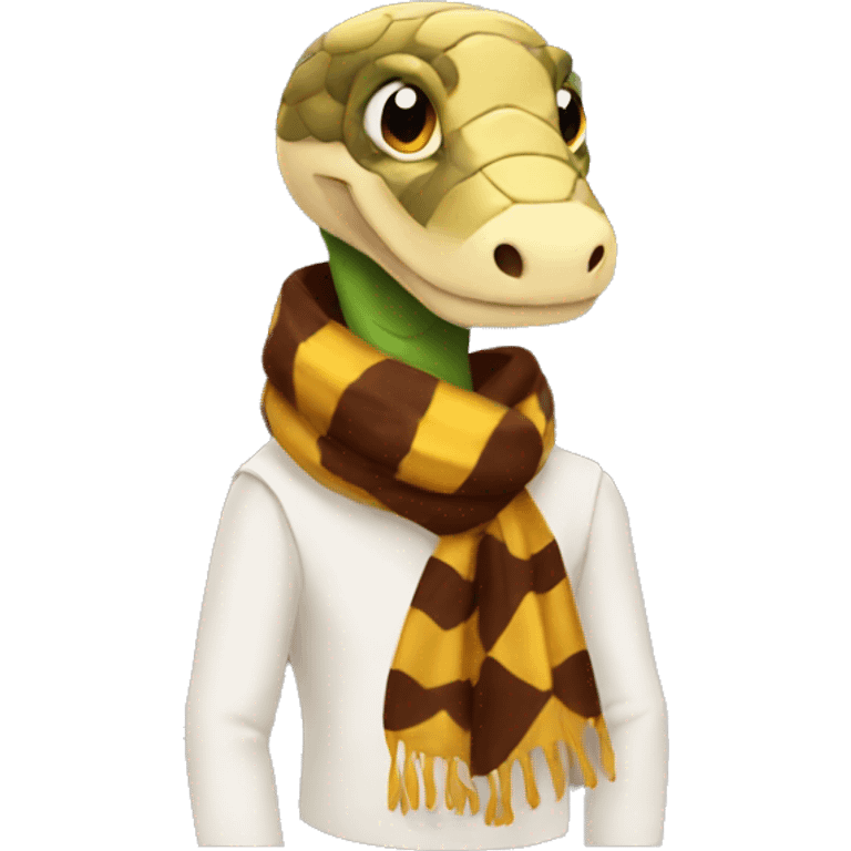 Snake wearing scarf hogwarts emoji