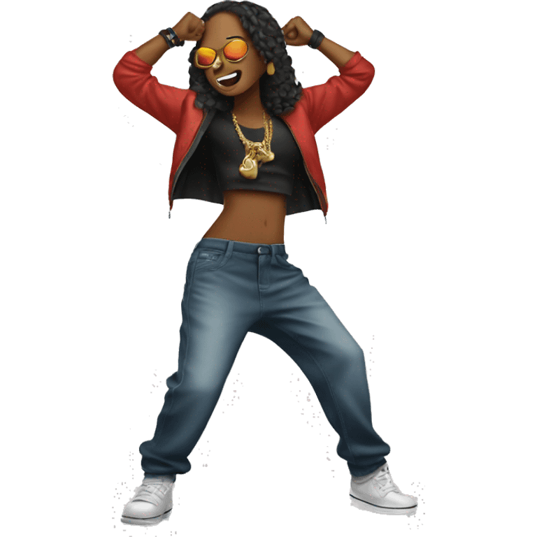 Hip hop dance emoji