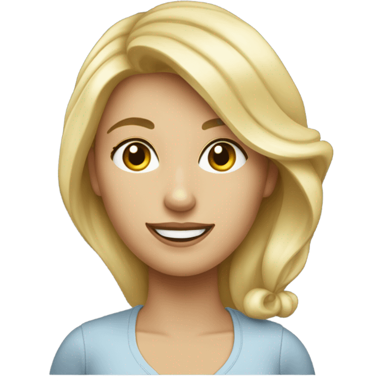 une blonde vétérinaire emoji