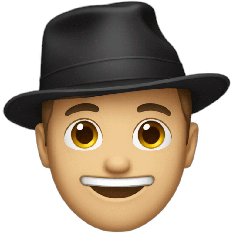 black hat only emoji