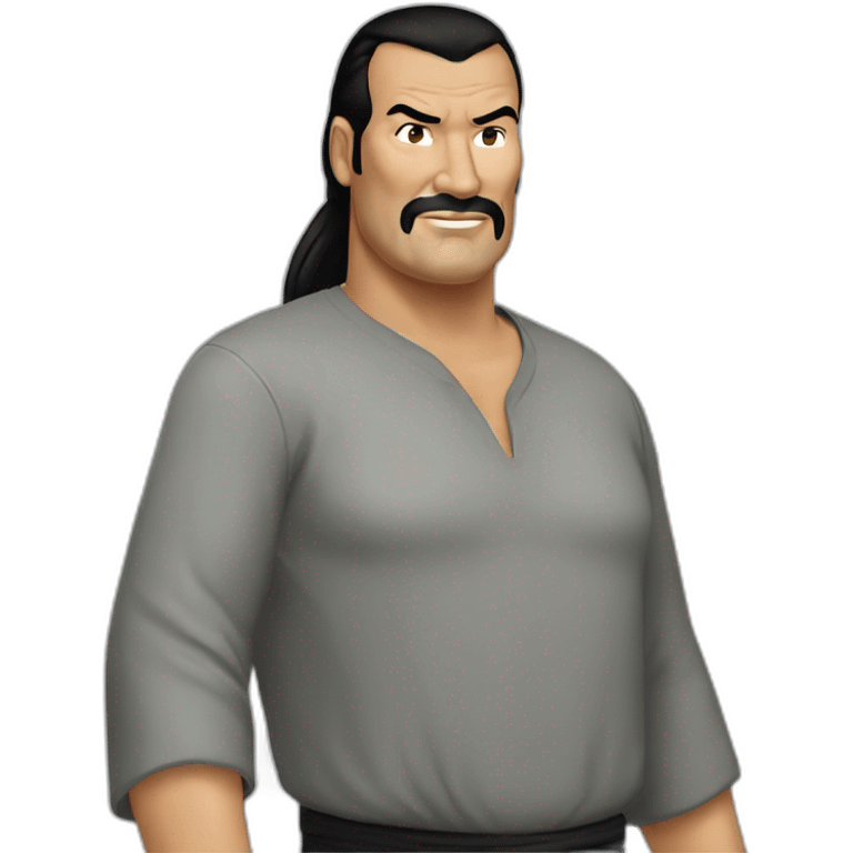 steven seagal cartoon wearing long shirt emoji