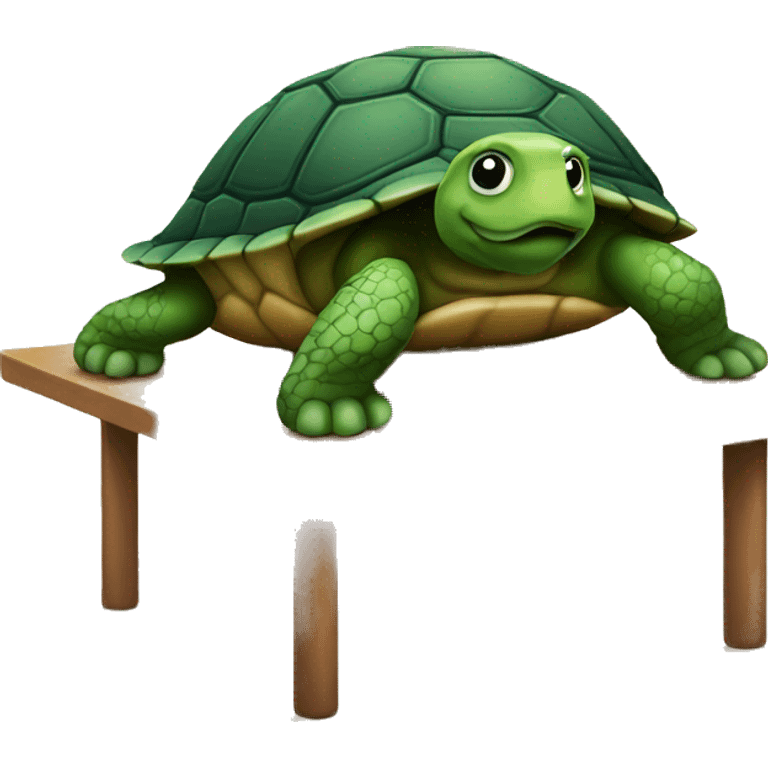 Turtle on table emoji